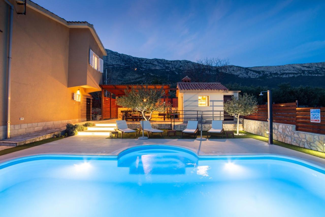 Holiday Home Magic View With Private Heated Pool Kastela Exterior photo